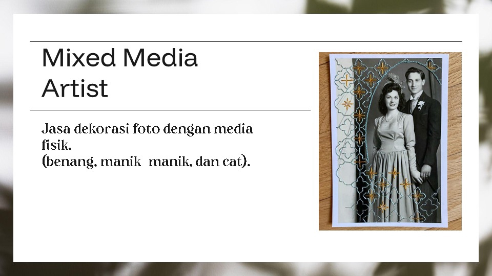 Jasa Lainnya di Desain Grafik - Mixed media artist