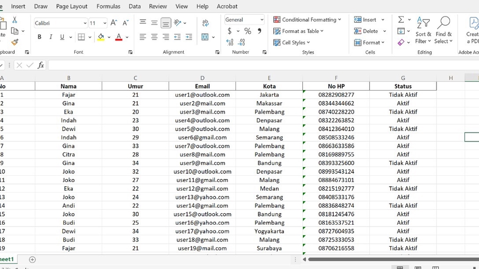 Jasa Entry Data, Ketik Ulang & Rekap Excel Cepat dan Rapi