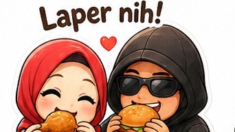 stiker bikin laper