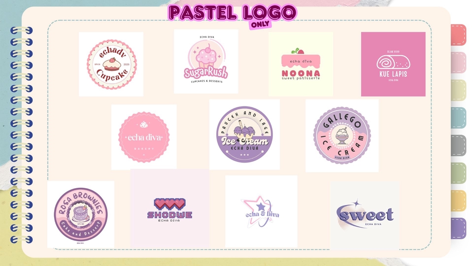 Design Logo Pastel 