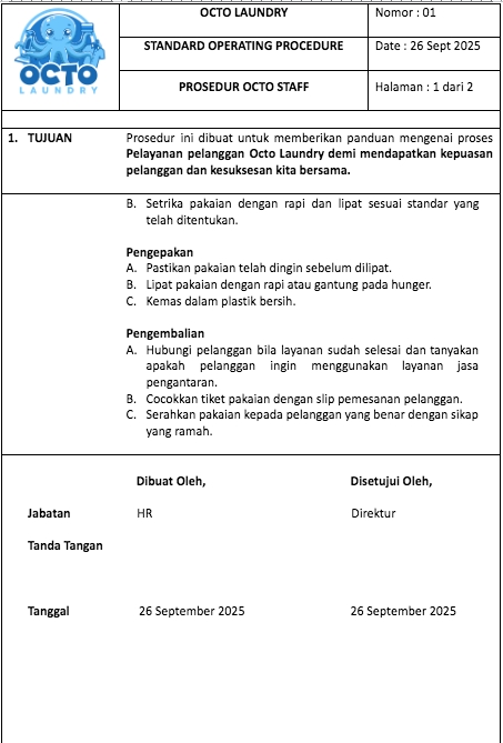 Sumber Daya Manusia - Pembuatan SOP, KPI, OKR - 3
