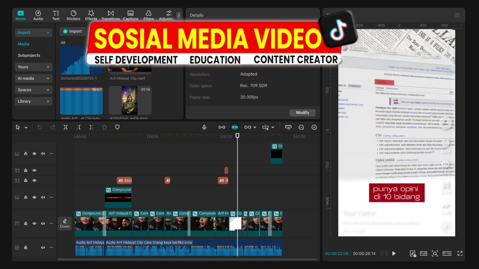 Video Editing - EDITING TALKING HEAD VIDEO | SOSIAL MEDIA | EDUCATION | CREATOR - 5