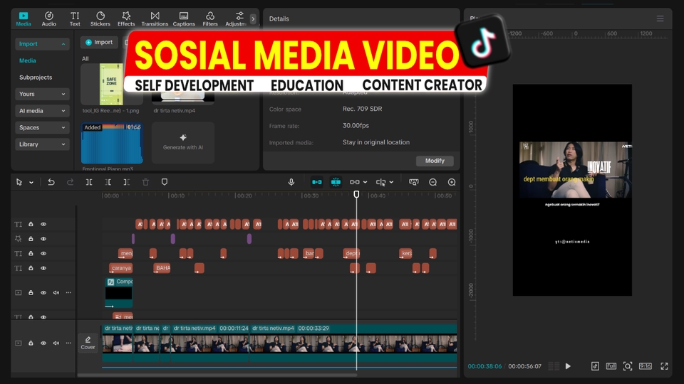 Video Editing - EDITING TALKING HEAD VIDEO | SOSIAL MEDIA | EDUCATION | CREATOR - 4