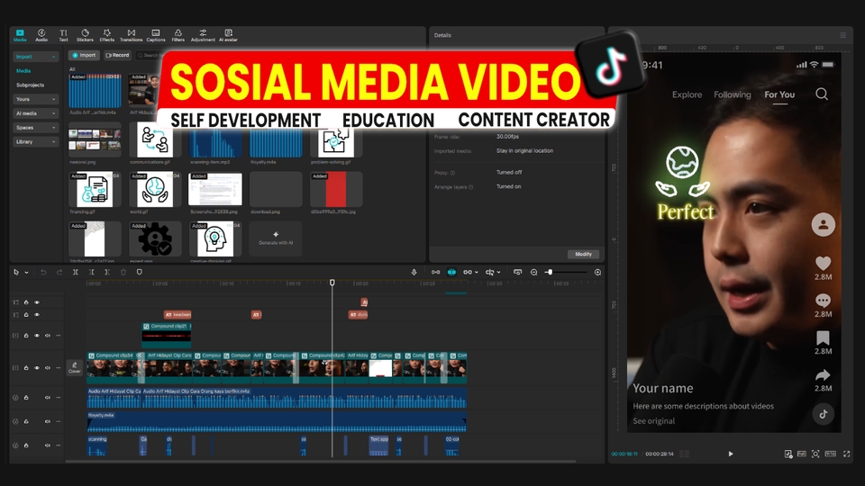 Video Editing - EDITING TALKING HEAD VIDEO | SOSIAL MEDIA | EDUCATION | CREATOR - 3