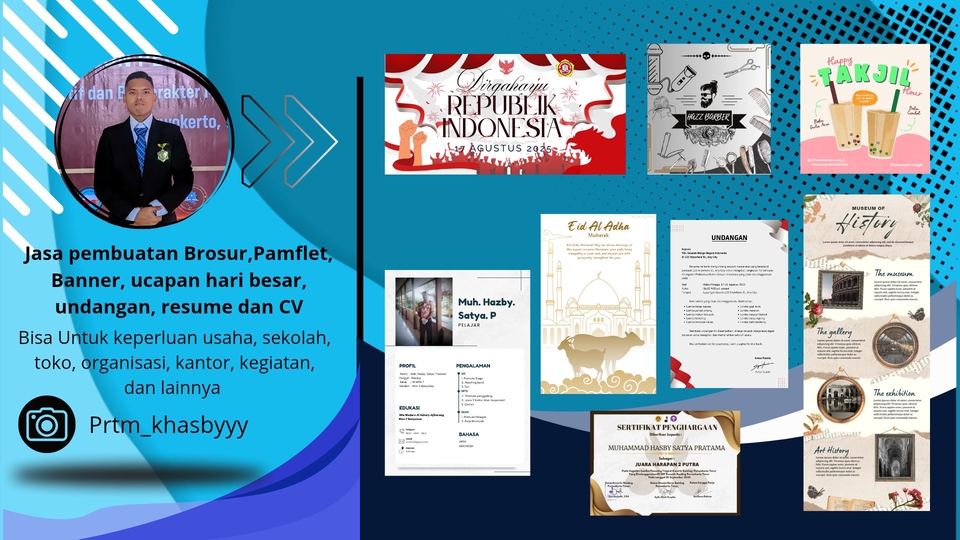 Desainer Brosur, Pamflet, Banner dan lainnya
