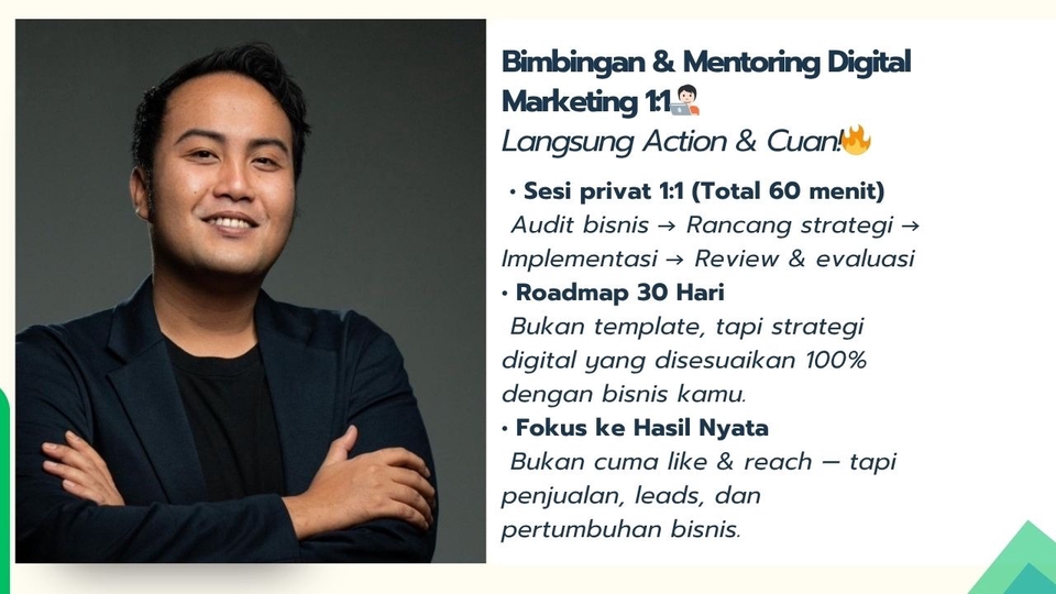 Jasa Konsultan Marketing dan Pemasaran Terbaik - Bimbingan & Mentoring Digital Marketing 1:1🧑🏻💻 : Fokus Pebisnis, Langsung Action & Cuan! 🔥
