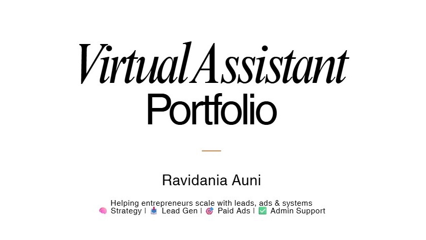 Jasa Virtual Assistant/Sekertaris Terbaik & Terpercaya - Virtual Assistant | Bantu bisnis tumbuh lewat strategi, leads, iklan & support admin