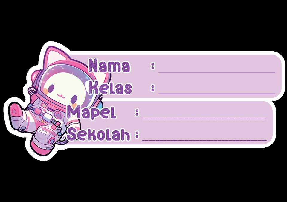 Desain Stiker - Design sticker mapel untuk sekolah, kuliah, dll (10design) - 6
