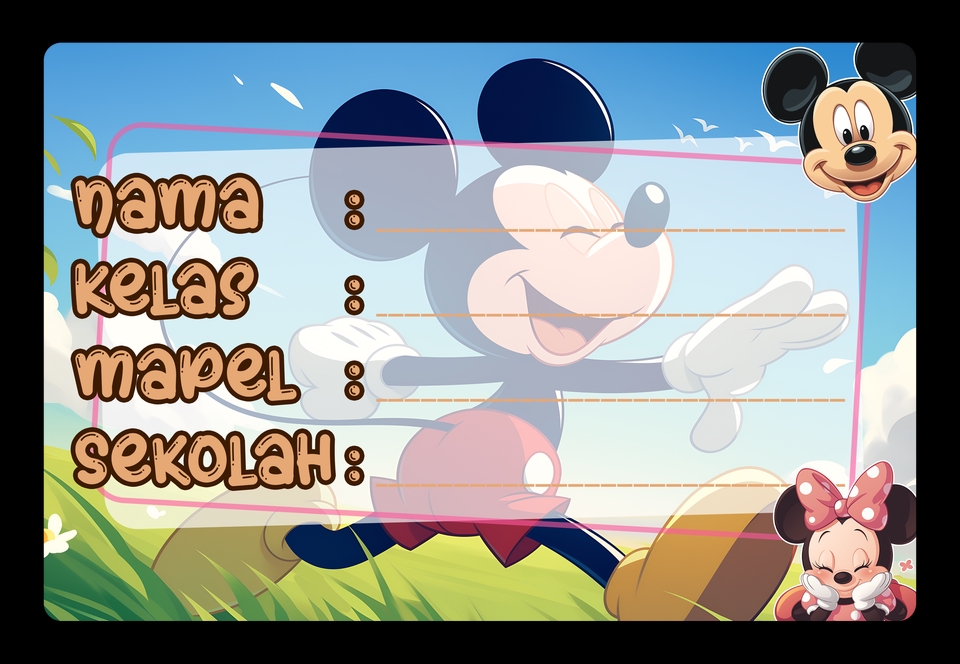 Desain Stiker - Design sticker mapel untuk sekolah, kuliah, dll (10design) - 8