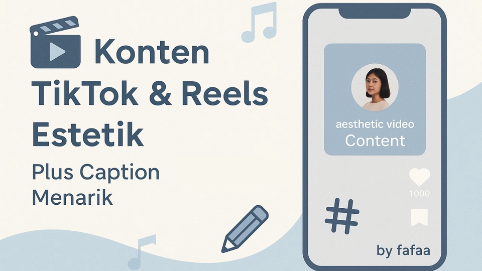 Jasa pembuatan konten TikTok dan Reels estetik untuk promosi bisnis.
