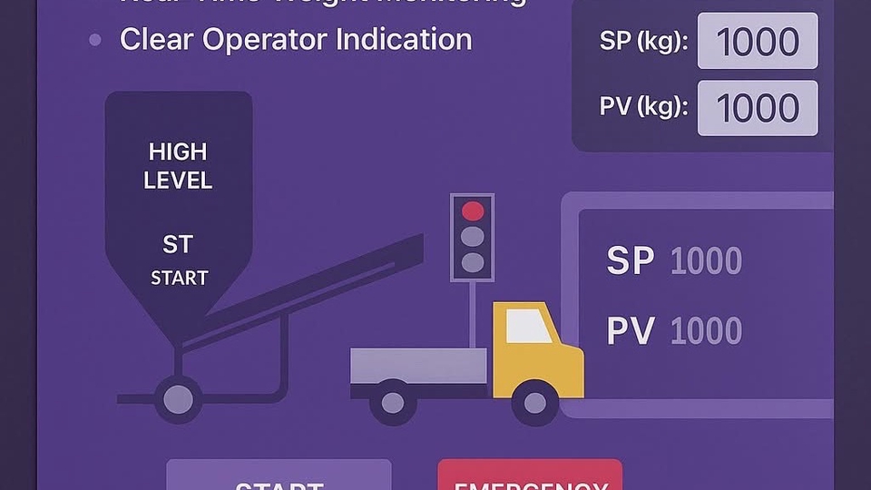 Jasa Pembuatan Software dan Program Dekstop - Material Transfer SCADA