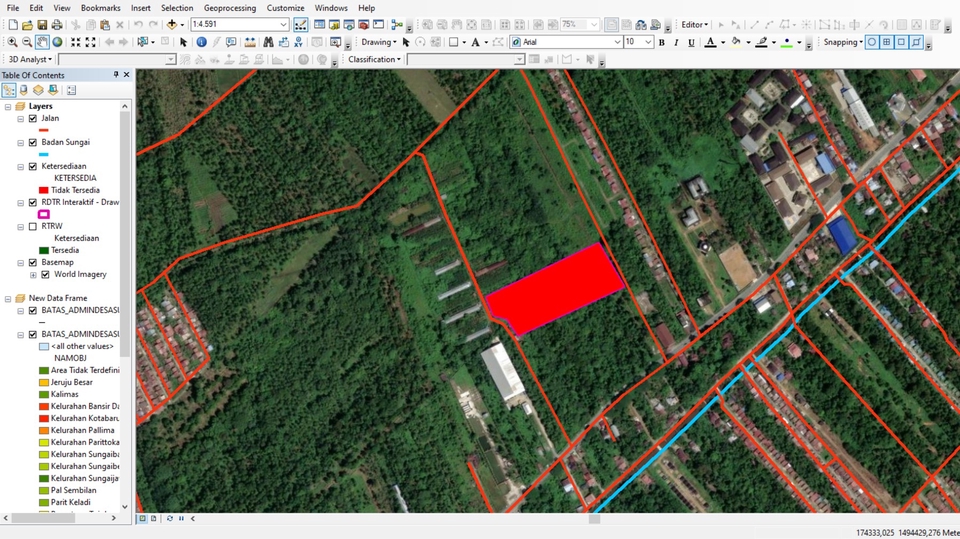 Jasa Pembuatan Peta GIS Profesional dan Akurat - Peta Analisis Pertanahan dan Tata Ruang