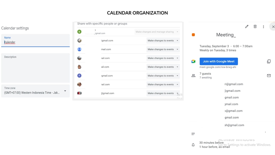 Email and Calendar Management