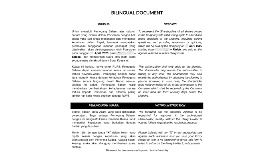 Document Preparation, Translation and Proofreading