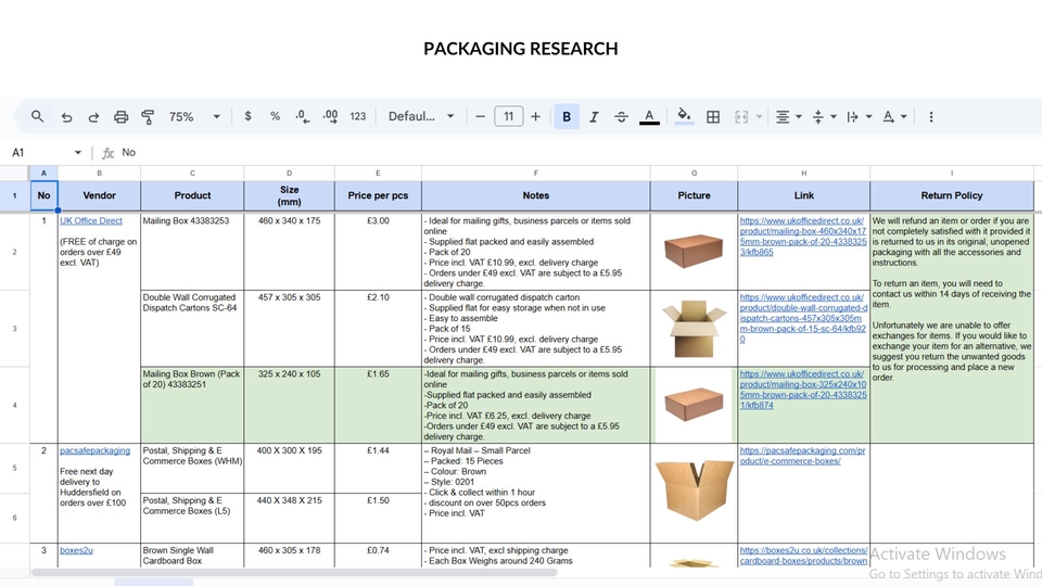 Online Research and Purchasing