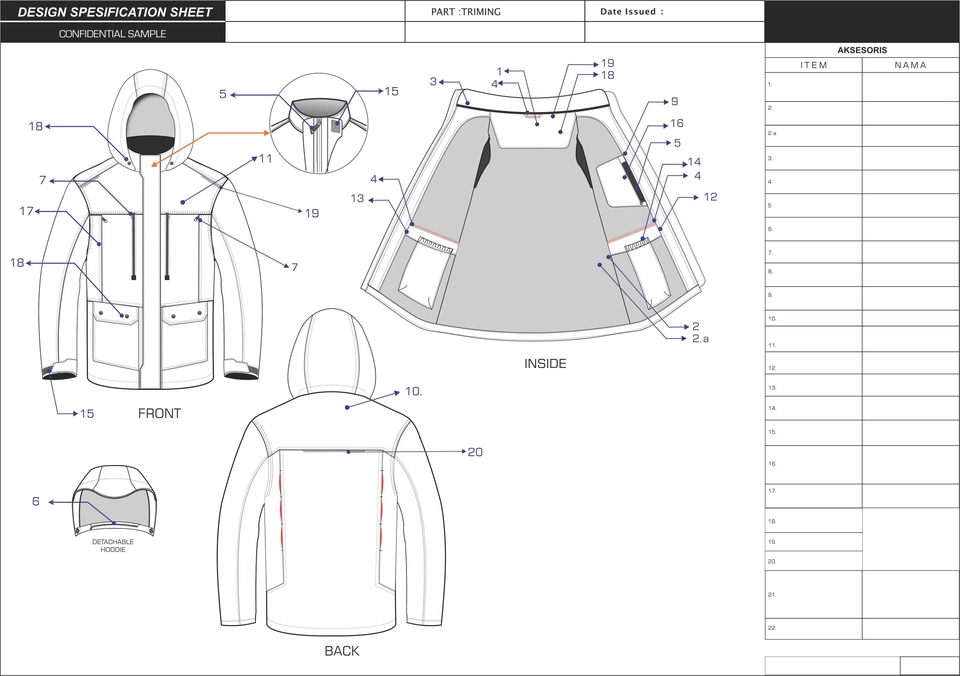 Desain Kaos & Motif - Desain Jacket gunung dan harian worksheet - 3
