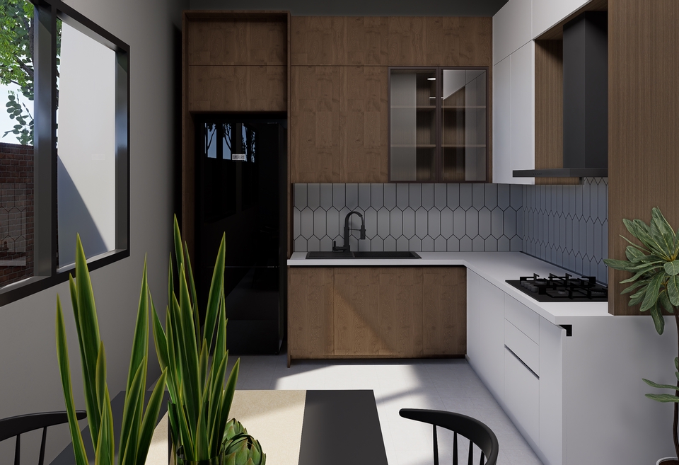 3D & Perspektif - Design and Rendering Kitchen Set, Pantry, Dapur - 8
