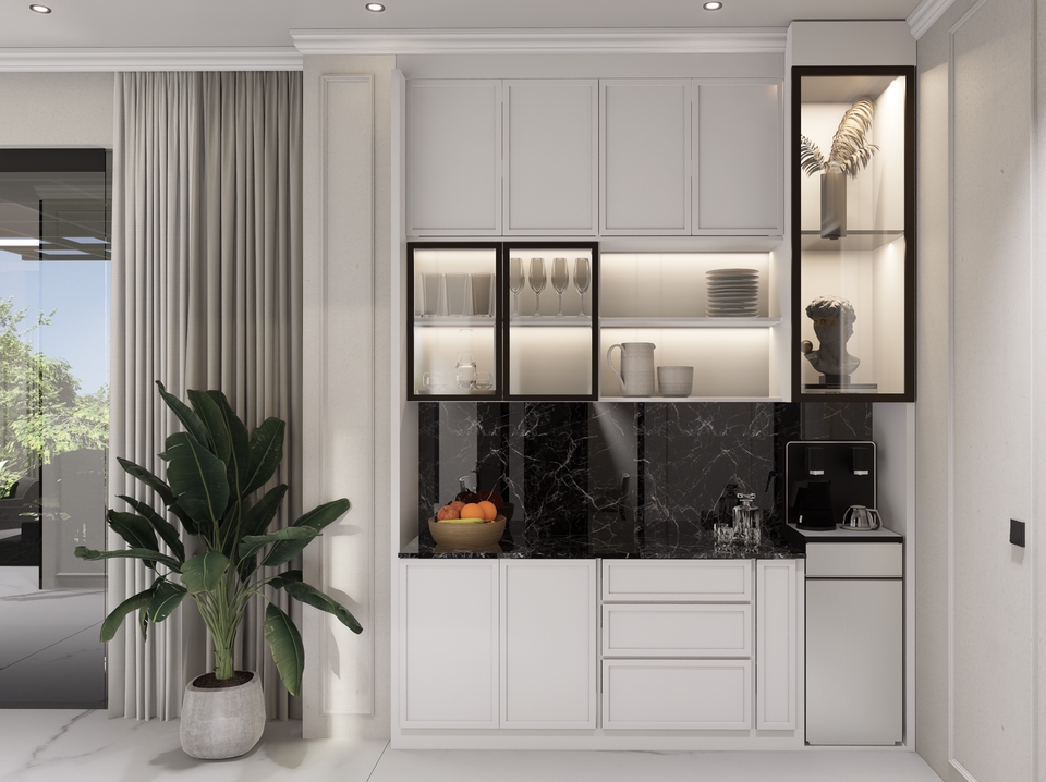 3D & Perspektif - Design and Rendering Kitchen Set, Pantry, Dapur - 3