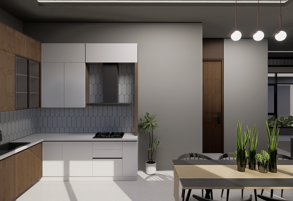 3D & Perspektif - Design and Rendering Kitchen Set, Pantry, Dapur - 7
