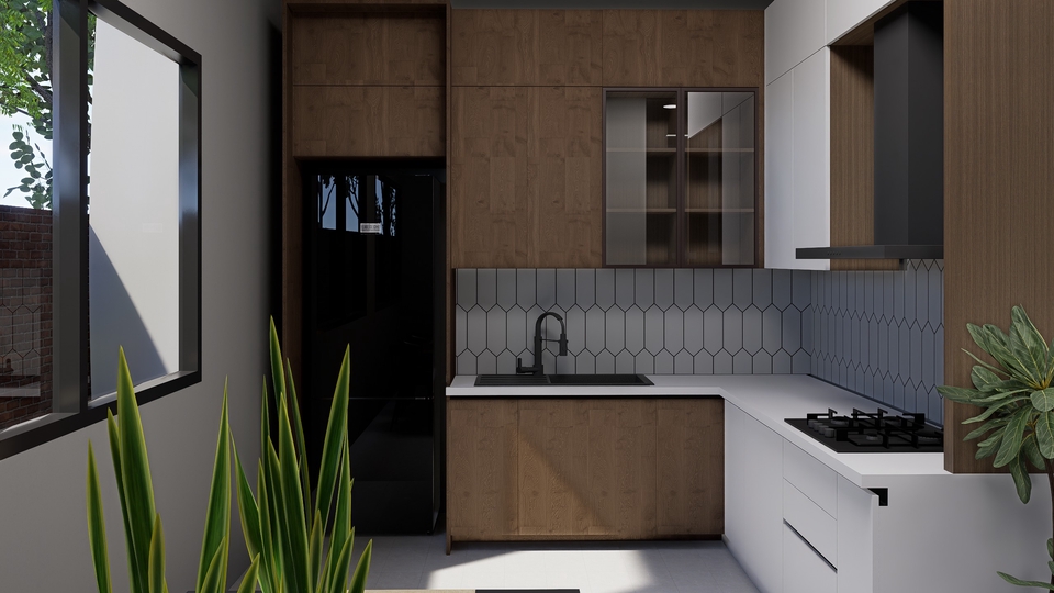 04b40087-85e8-4051-9b60-ef3ae7e3b3c7 - Design and Rendering Kitchen Set, Pantry, Dapur