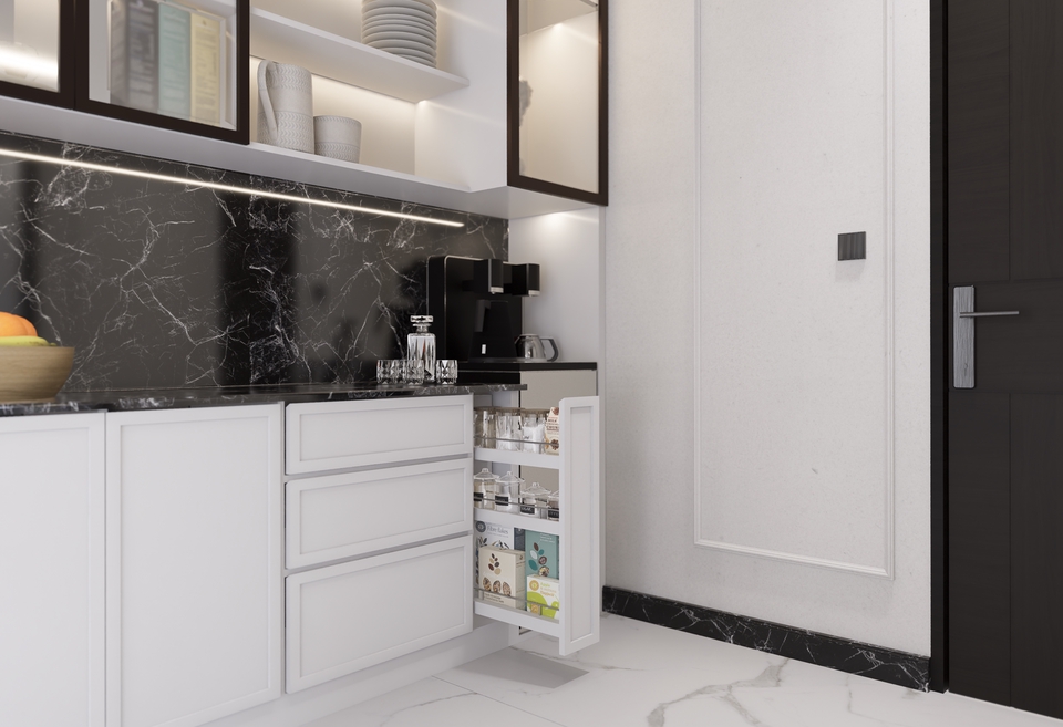 3D & Perspektif - Design and Rendering Kitchen Set, Pantry, Dapur - 4
