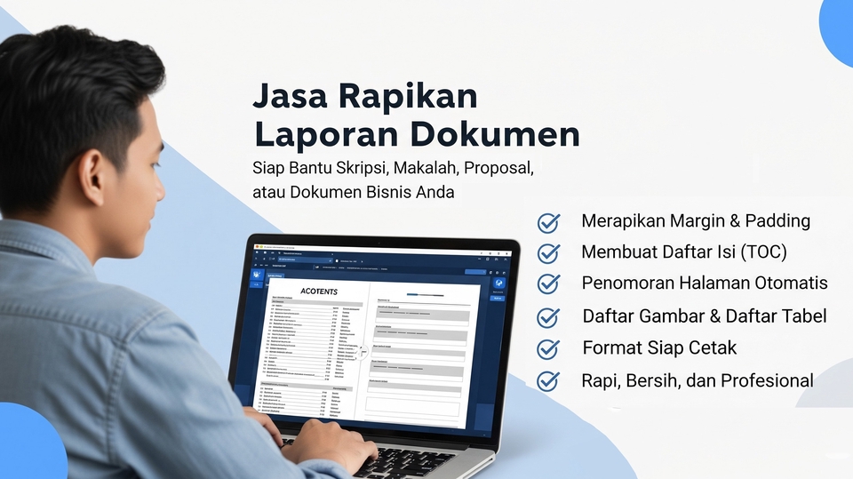 Jasa Edit Dokumen PDF, Konversi PDF ke Word / Excel - Jasa Merapikan Dokumen Word: Margin, Padding, Daftar Isi, No Halaman, Daftar Gambar/Tabel