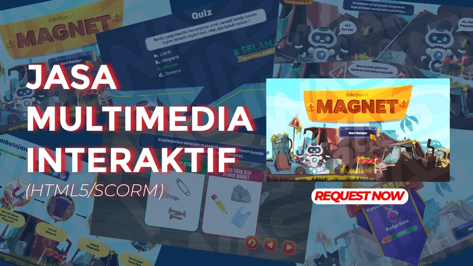Jasa Lainnya di Desain Grafik - Multimedia Interaktif (HTML5/SCORM)
