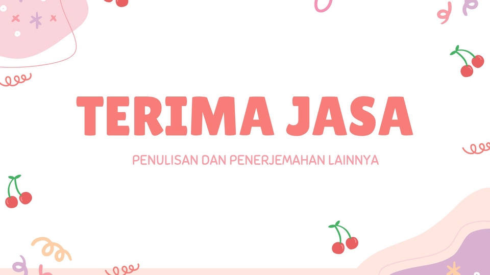 Jasa Lainnya di Penulisan dan Penerjemahan - Penulisan dan penerjemah lain nya