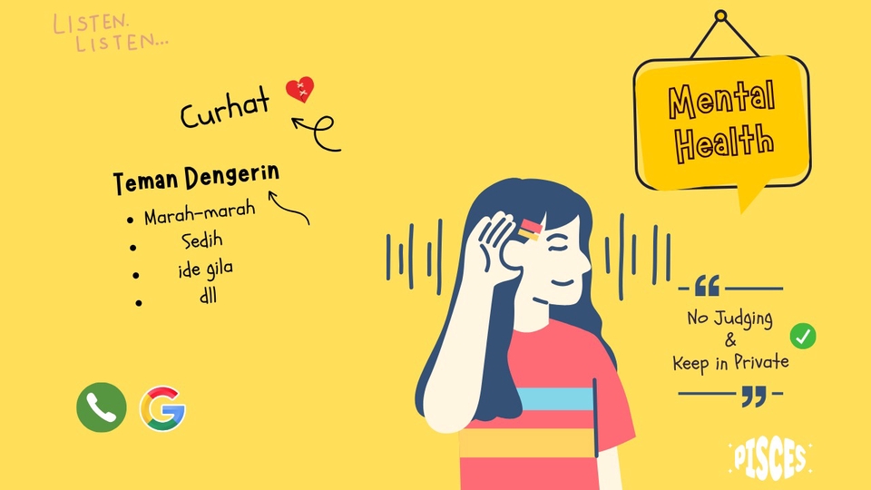 Jasa Konsultan Pengembangan Diri (Konsultasi Self Improvement) - Teman Dengerin Curhat | No Judging & Keep in Private