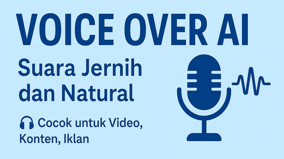 Jasa Voice Over AI Profesional untuk Beragam Kebutuhan Audio - Voice Over AI Suara Jernih & Natural untuk Video, Iklan, dan Konten