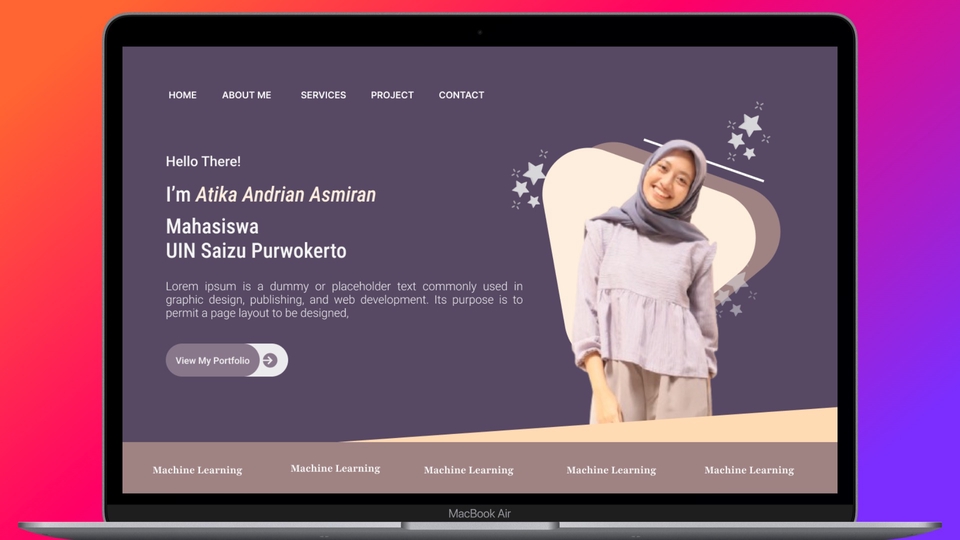 Jasa Desain CV (Curriculum Vitae) & Portofolio - Design/ Redesign Website Portfolio
