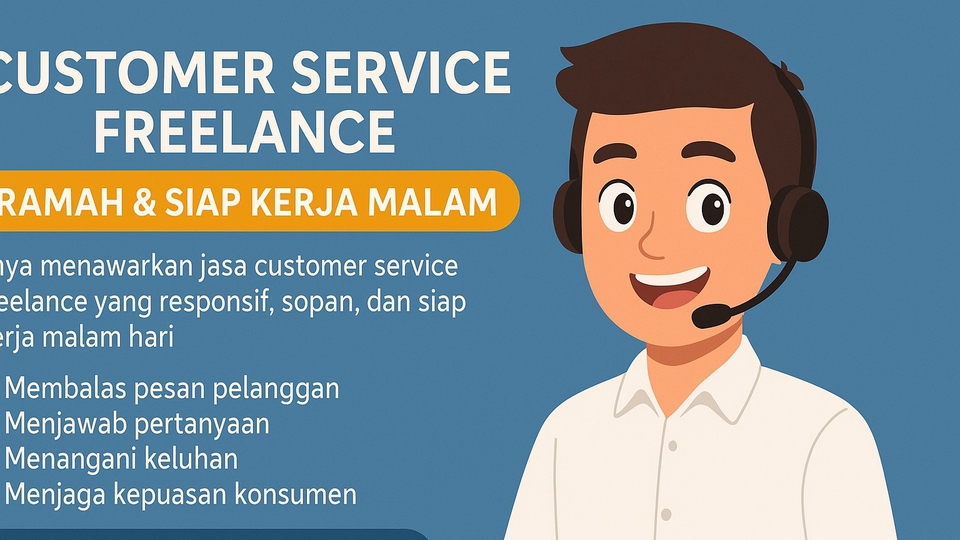 Jasa Customer Service & Balas Chat Pelanggan - Admin Customers Service, profesional.
