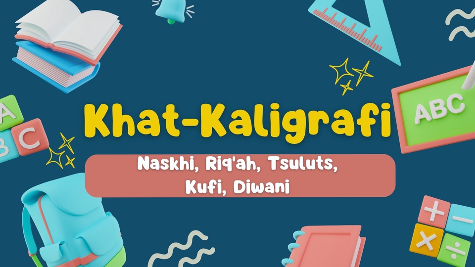 Jasa Kaligrafi Terbaik untuk Kubah dan Dinding Masjid - Menulis Khat/Kaligrafi; Naskhi, Riq'ah, Tsuluts, Kufi, Diwani
