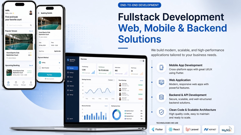 Fullstack Developer | Web & Mobile App Development for MVP & Startup