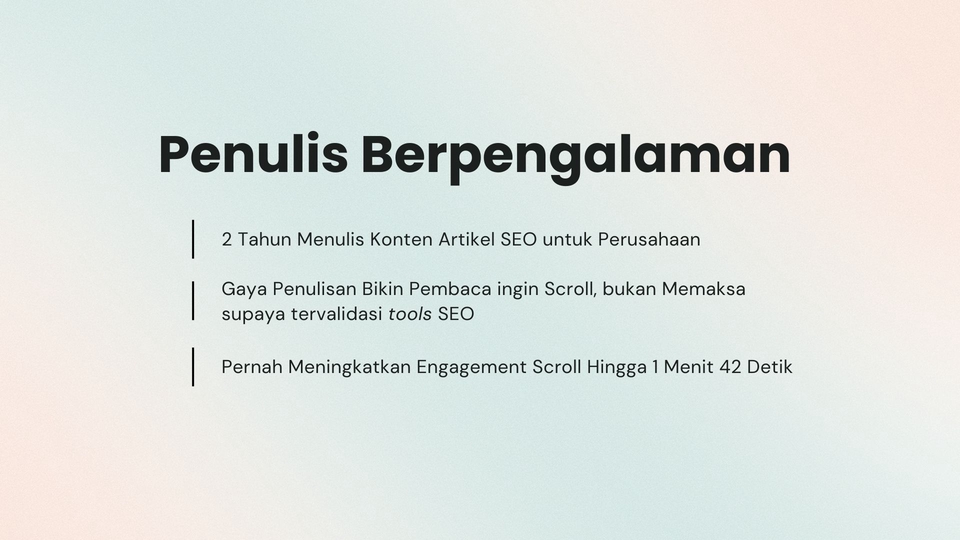 Penulisan Konten - Artikel SEO Human Friendly | 1 Hari Jadi | Mulai Dari 100p - 2
