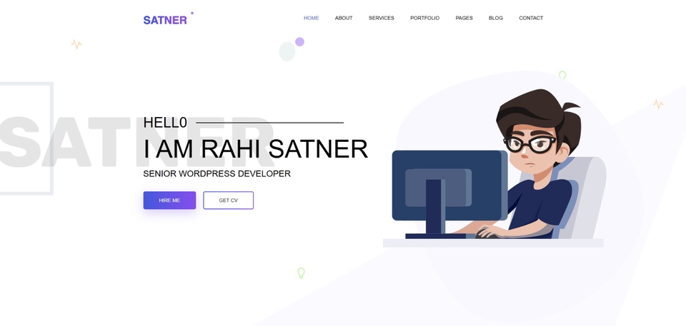 Playfull personal website