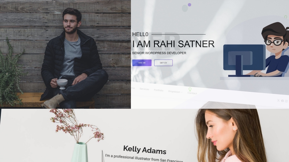 Personal website, untuk pribadi, pekerjaan atau untuk hadiah orang yang anda sayangi.