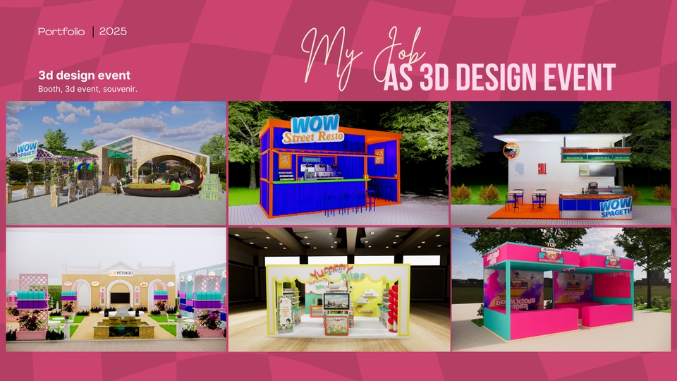 Desain Booth & Kios - Jasa 3D Design Event/ Booth - 3