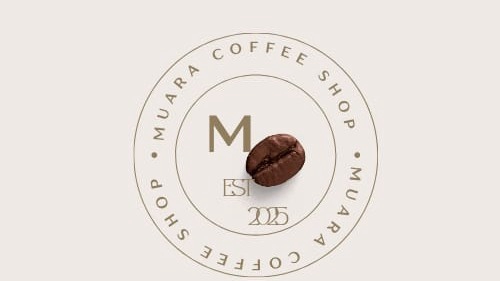 desain logo kedai kopi yang simpel dan elegan
