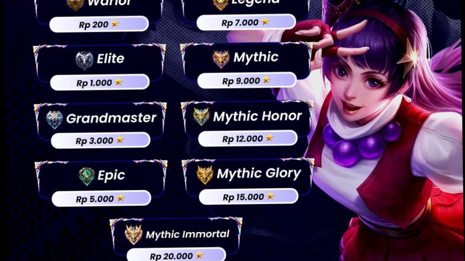 Jasa Joki dan Partner Games Online - Joki Mobile Legends
