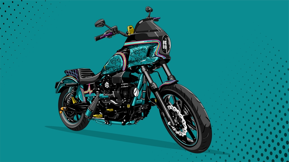 Vektor - ilustrasi vector motor - 3