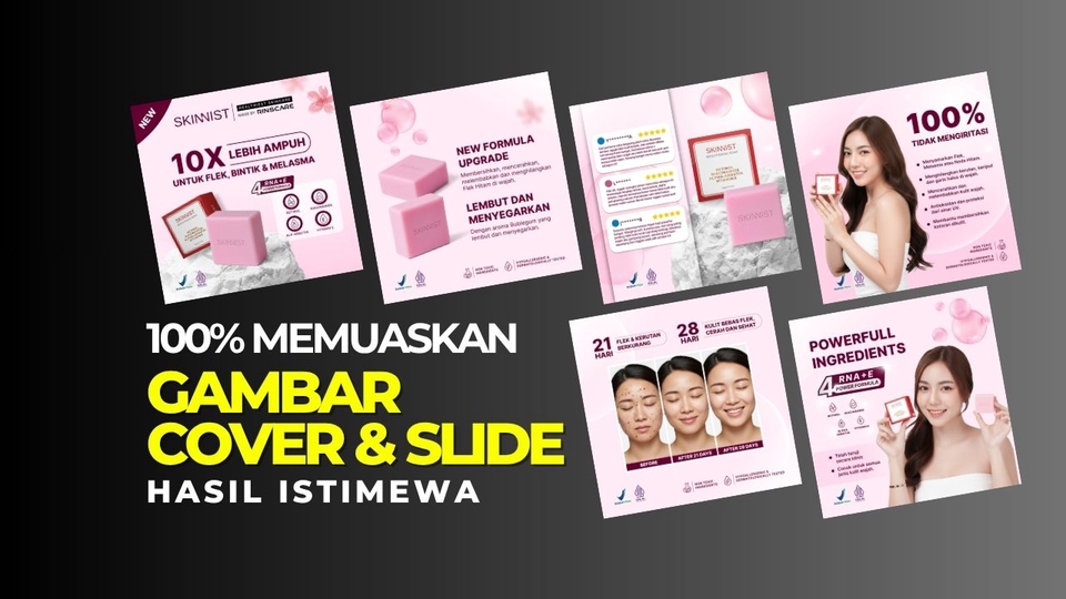 desain cover dan slider toko online shopee tokopedia tiktok