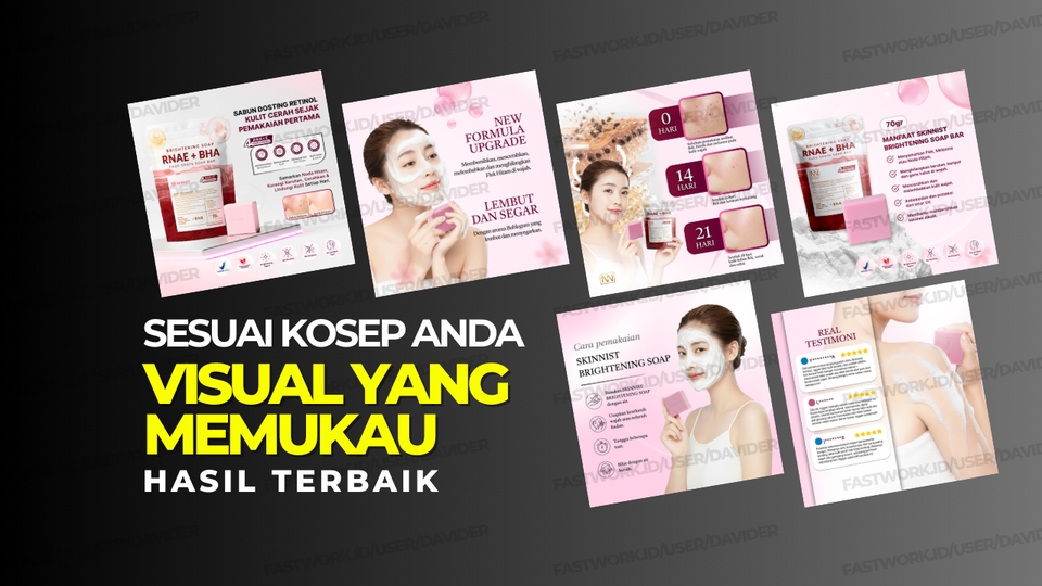 desain foto produk marketplace cover slide thumbnail produk