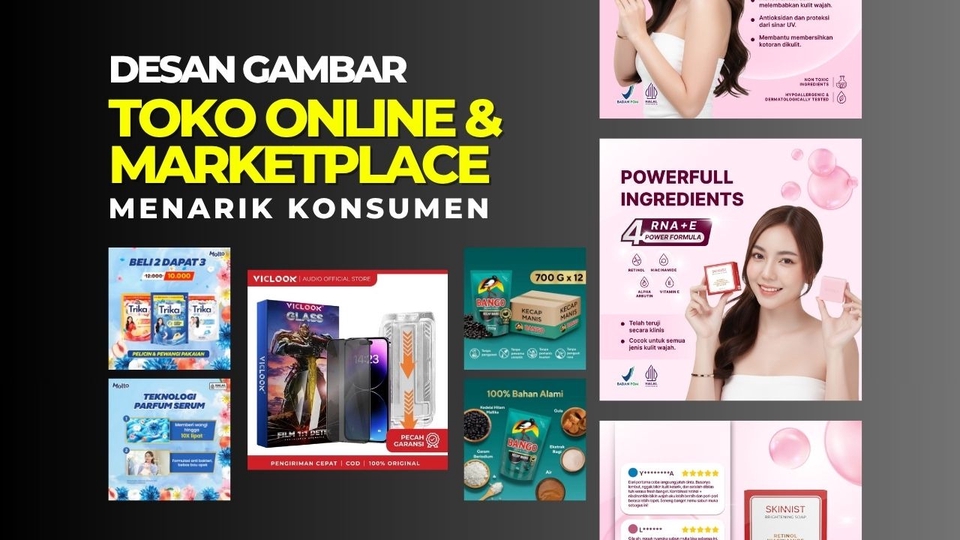 Jasa Gambar Ilustrasi Profesional dan Kreatif - Spesialis Jasa Desain Gambar Marketplace Foto Produk Toko Online