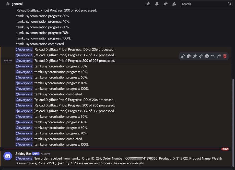 Web Development - Setup Otomatisasi Itemku ke Digiflazz - Auto Order & Telegram Notifikasi - 4