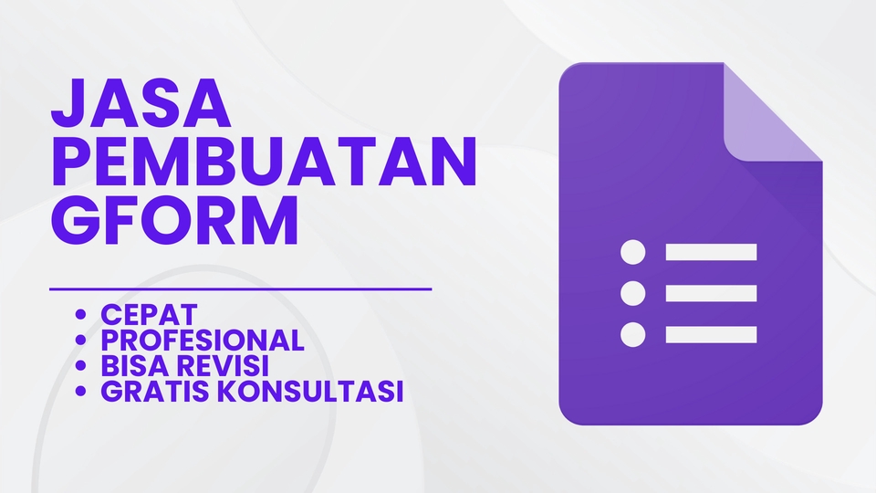 Jasa Input Berbagai Jenis Data Entry Online - Jasa Pembuatan Google Form – Pendaftaran, Survei, Soal, dan Lainnya