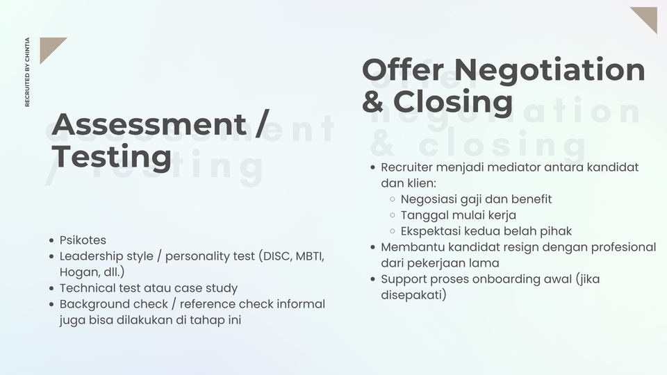 Sumber Daya Manusia - Recruiter - Junior to Manager Level (Third Party Recruiter) - 12