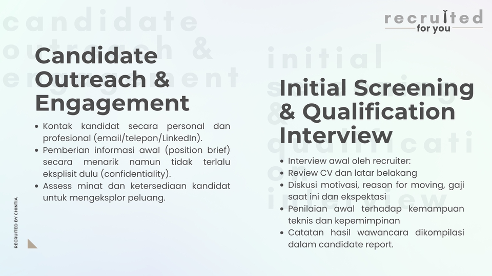 Sumber Daya Manusia - Recruiter - Junior to Manager Level (Third Party Recruiter) - 9