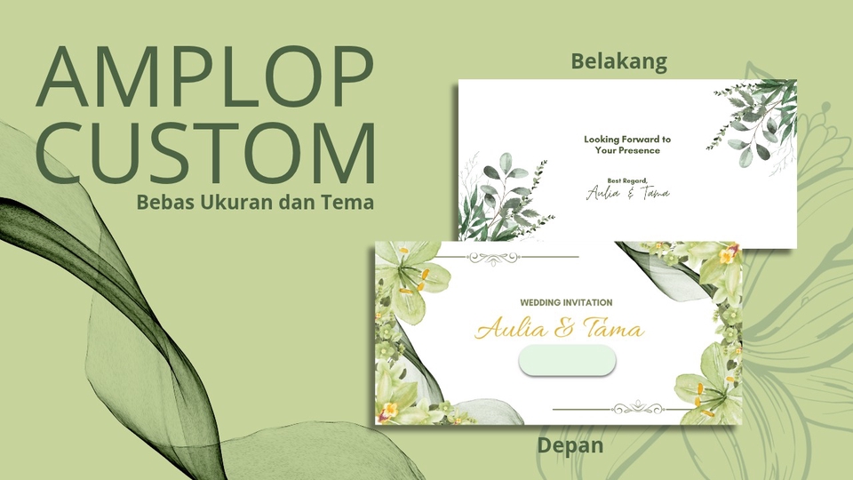 Jasa Desain Amplop Kantor, Kondangan, maupun Angpao - Amplop Undangan Custom 