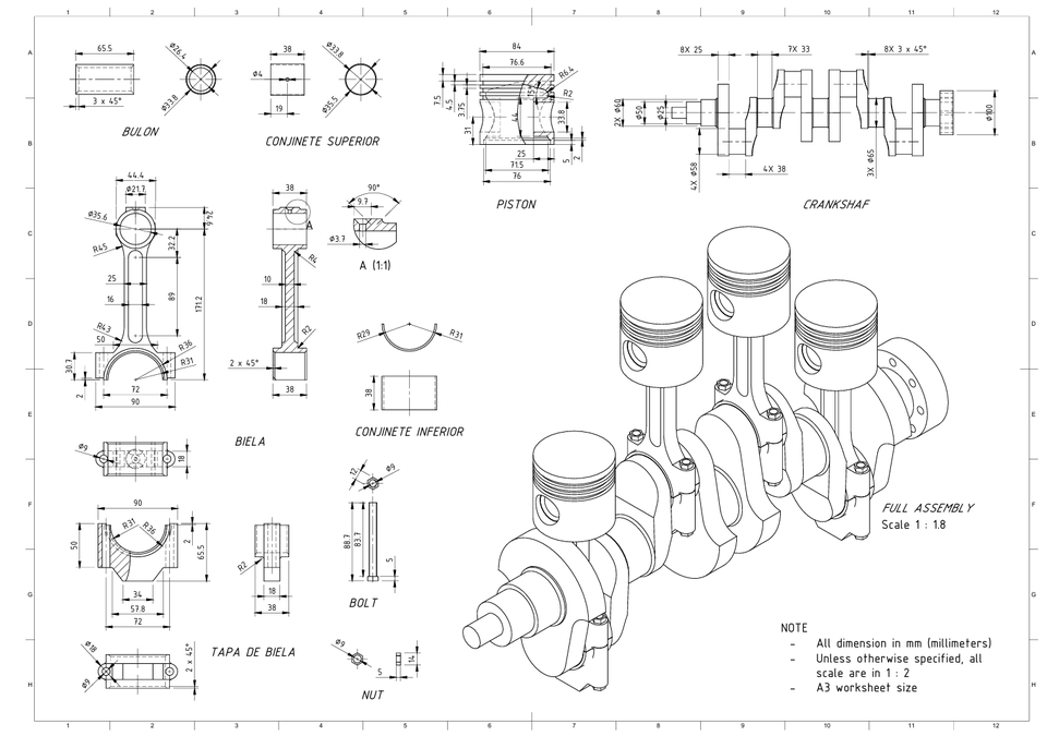 3D & Perspektif - Desain Model 3D atau Mekanik | Autodesk Inventor, Fusion 360, Solidworks - 22